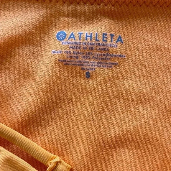 Athleta scrunch full tide bottom orange - Picture 5 of 6